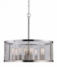 Trans Globe 10228 BN - 8LT PENDANT-DRUM MESH-EDISON (